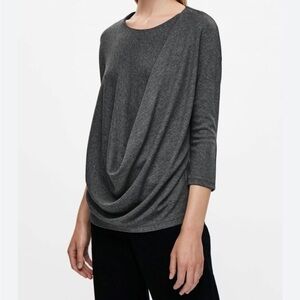 COS Charcoal Draped top size L
